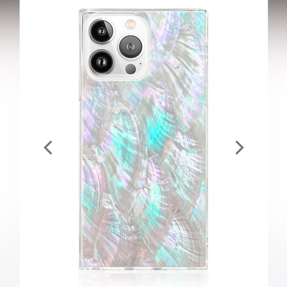 Flaunt SQUARE® Mother of Pearl iPhone Case iPhone 12 case with grip